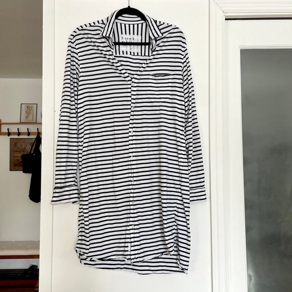 Frank & Eileen Striped Mary Dress Shirt Button Down Short Casual S 100% Cotton - Picture 1 of 9